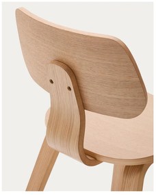 Jedálenská stolička v dekore duba v prírodnej farbe Gena – Kave Home