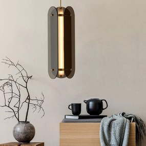 Toolight Toolight, LED stropné svietidlo 25W, APP1676-CP, čierna-zlatá, OSW-06407