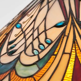 Endon 64162 - Závesný luster Tiffany HECTOR na reťazi 1xE27/60W/230V pr. 40 cm