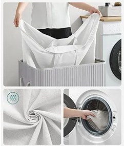 Koš na prádlo Launda 150 l šedý