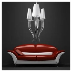 Azzardo AZ1232 - Luster na reťazi DIABLO 6xE14/11W/230V biela