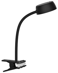 TOP-LIGHT Stolná LED lampa s klipom OLIVIA KL C, 4,5 W, teplá biela, čierna