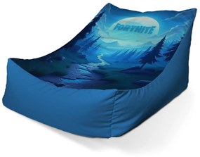 Sablio Sedací vak Lounge FORTNITE Modré údolie s mesiacom - 80 x 95 x 50 cm