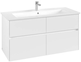 VILLEROY &amp; BOCH Collaro závesná skrinka pod umývadlo, 4 zásuvky, 1161 x 480 x 610 mm, White Matt, C14600MS