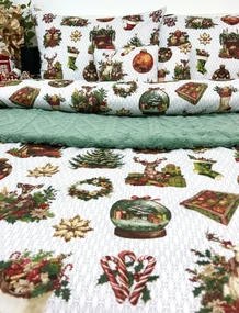 INTERMEDIC SK Posteľná obliečka Retro Vianoce 140x200/70x90 cm