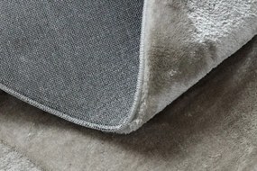 Koberec VISCO strieborný kruh