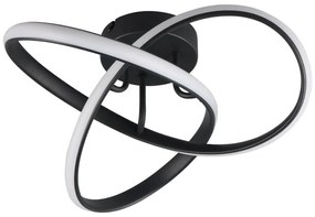 Čierne LED stropné svietidlo Meo – Reality