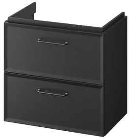 Cersanit S590-100 - Závesná kúpeľňová skrinka pod umývadlo MILLE SLIM 60x38 cm čierna