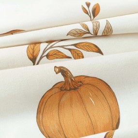 Goldea flanelové posteľné obliečky - jesenné tekvice a lístky 140 x 200 a 70 x 90 cm