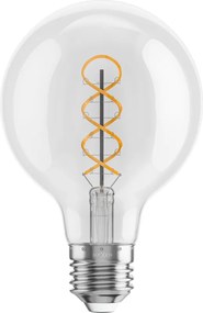 Mexen Vintis, LED filamentová žiarovka E27, G80, 4 W, teplá biela 2700K, číra, L165-E27-0427-00