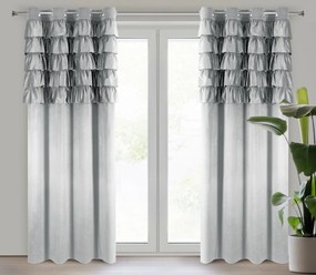 ZATEMŇOVACÍ ZÁVES NA KRÚŽKOCH AURA 140X250 CM STRIEBORNÁ