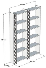Regál Tobobi 2 (orech + žltá) . Vlastná spoľahlivá doprava až k Vám domov. 1093023