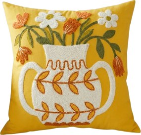 Obliečka na vankúš VAZONIE 45x45 cm, žltý