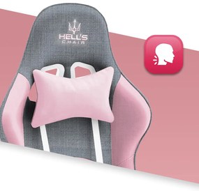 Hells Herné kreslo Hell's Chair Rainbow Pink Grey Mesh