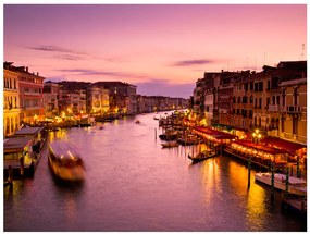 Artgeist Fototapeta - City of lovers, Venice by night Veľkosť: 250x193, Verzia: Premium