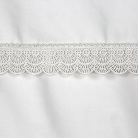 Dekorstudio Elegantné posteľné obliečky RETRO6 v bielej farbe Rozmer posteľných obliečok: Šírka x Dĺžka: 160x200cm + 2 ks 70x80 cm