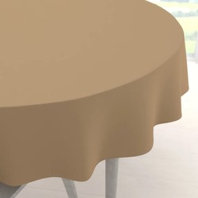 Biante Dekoračný okrúhly obrus Rongo RG-040 Kávový hnedý Ø 100 cm