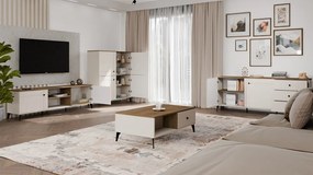 Komoda Point 183 cm dub Castello/kašmírová