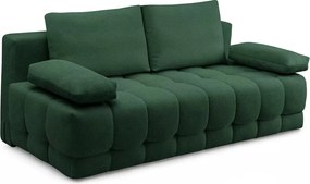 Rozkladacia pohovka Tuko s úložným priestorom – zelená pletenina Freya 210-09