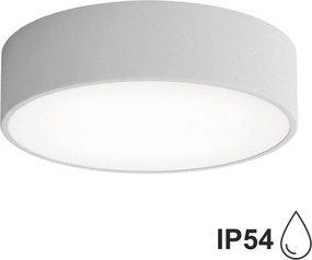 Kúpeľňové stropné svietidlo so senzorom CLEO 2xE27/24W/230V, priemer 30 cm, sivé, IP54