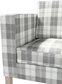 Poťah na sedačku Karlanda (pre 2 osoby,krátky) farba produktu sivá látka zapletaná, vzorované
