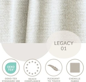 Krémovobiela ženilková rozkladacia/s úložným priestorom rohová pohovka (ľavý roh/do L) Tonga – Maison de Rêve