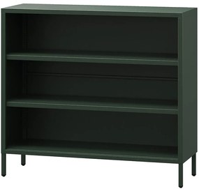 Kovový regál nízky Luca Modern Bottle Green