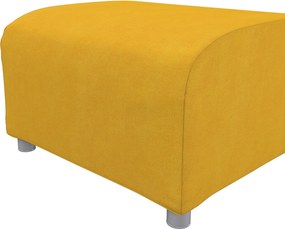 Poťah na podnožku Klippan farba produktu žltá látka zapletaná