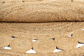 TA Koberec 1464 HNEDÁ OKRÚHLA JUTA Rozmer: 80x80 cm