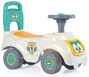 Dolu Odrážadlo auto s operadlom, biela