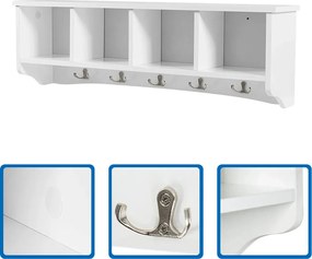 Nástenný vešiak na kabáty so skladovacími priestormi