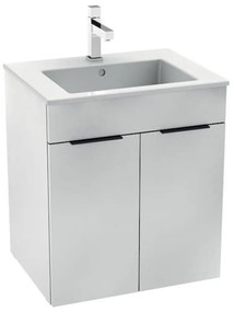 Kúpeľňová skrinka s umývadlom Jika Cube 54x43x60,7 cm biela H4536111763001