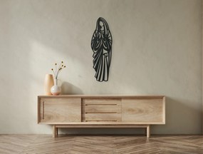 drevko Drevená nálepka Mária Rozmer obrazu: 44,5 x 14 cm, Farba dekorácie: Čierna