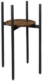 Stojan na kvety TORRE RUSTIC čierny 60 cm