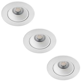 Philips - SADA 3x LED Stmievateľné kúpeľňové svietidlo ABROSA LED/9W/230V IP44