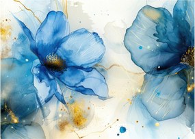Obraz - Kvetinová, atramentová maľba (70x50 cm)