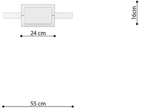 Sollux Závesné svietidlo RIO 55 golden LED 3000K