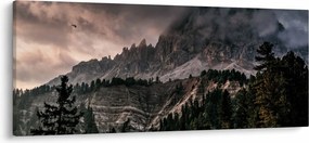 Obraz skalnatých hôr (120x50 cm)