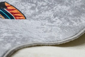 Dywany Łuszczów, Detský kusový koberec Bambino 2160 Indian grey, 140x190, viacfarebná, detská izba