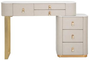 Konzolový stolík v béžovo-zlatej farbe 40x120 cm Beauty – Mauro Ferretti