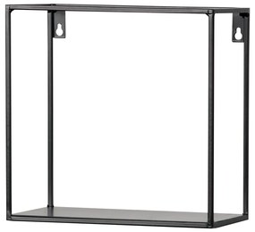 Súprava 2 čiernych nástenných políc WOOOD Meert