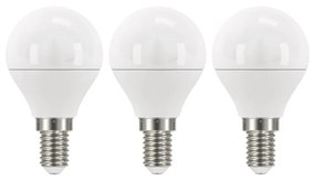 Súprava 3 LED žiaroviek EMOS Classic Mini Globe Neutral White, 5W E14