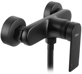 Rea Verso, sprchová batéria s ručnou sprchovou súpravou, čierna matná, REA-B7900