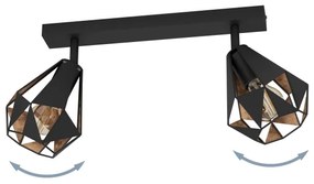 Eglo 43716 - Bodové svietidlo CARLTON 2xE27/40W/230V