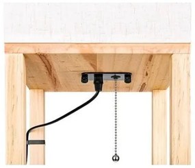 Stojacia lampa s poličkami 1xE27/60W/230V biela/hnedá