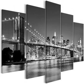 Obraz - Dream about New York (5 Parts) Wide Veľkosť: 225x100, Verzia: Standard