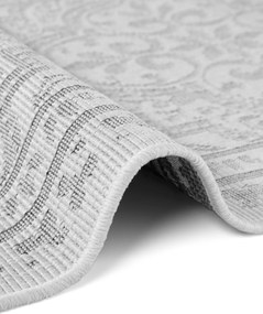 NORTHRUGS, AKCIA: 80x250 cm Behúň Duet Rosel 106251 White/Gray - na von aj na doma, šedá, chodba / predsieň