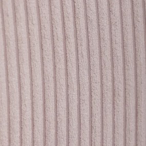 Relaxačné kreslo ušiak s taburetom ROYAL — kov, menčester, ružová