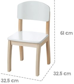 Biela detská stolička – Roba