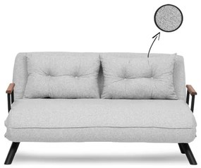 Rozkladacia dvojmiestná pohovka QIRA, sivá